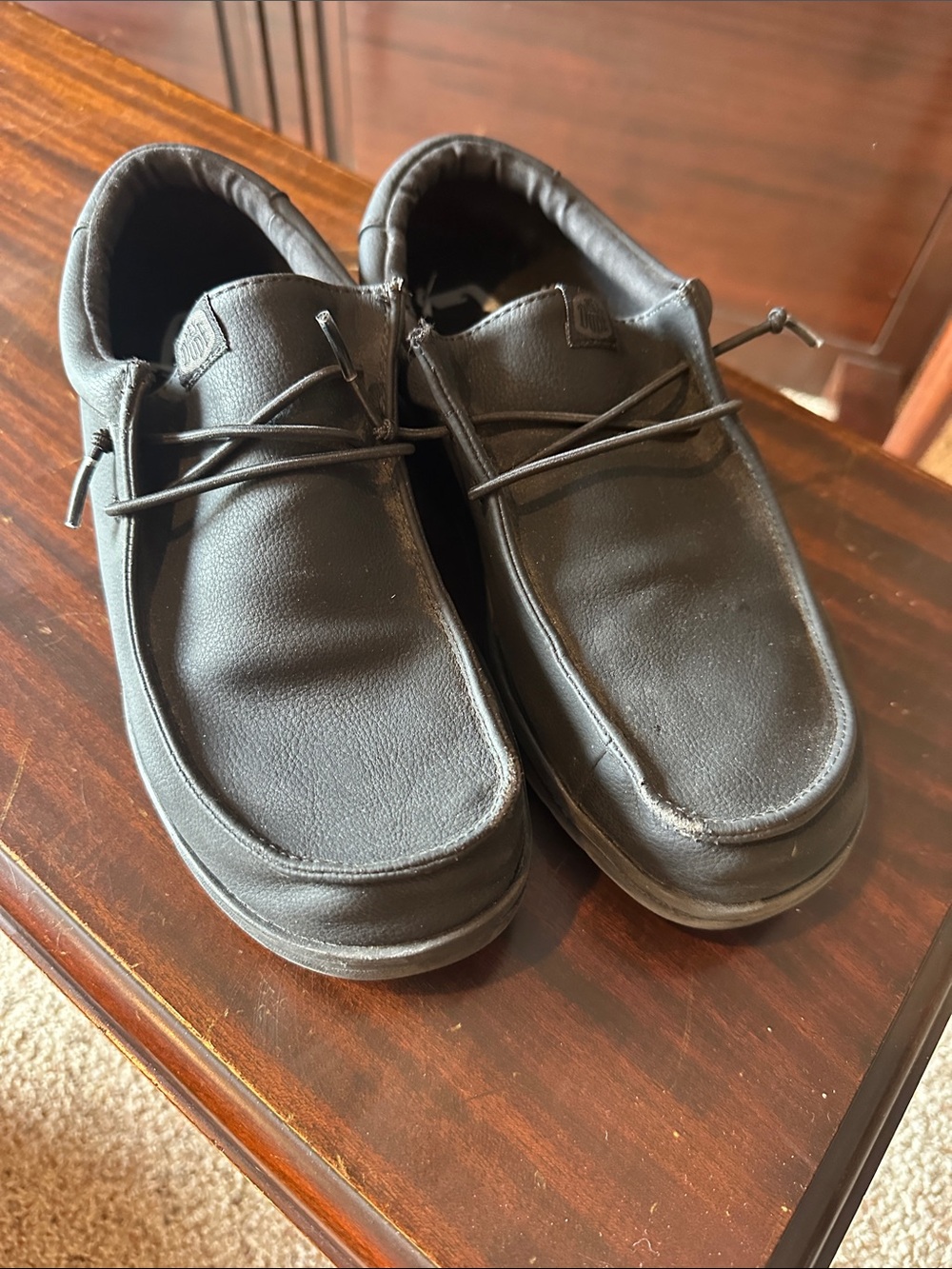 Hey Dude Men's Casual Slip-On Shoes in Black